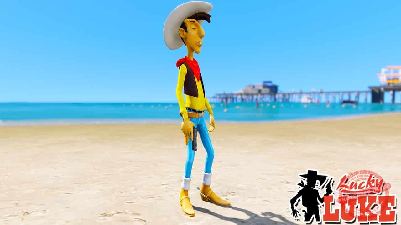 GTA 5 Mods Luky Luke