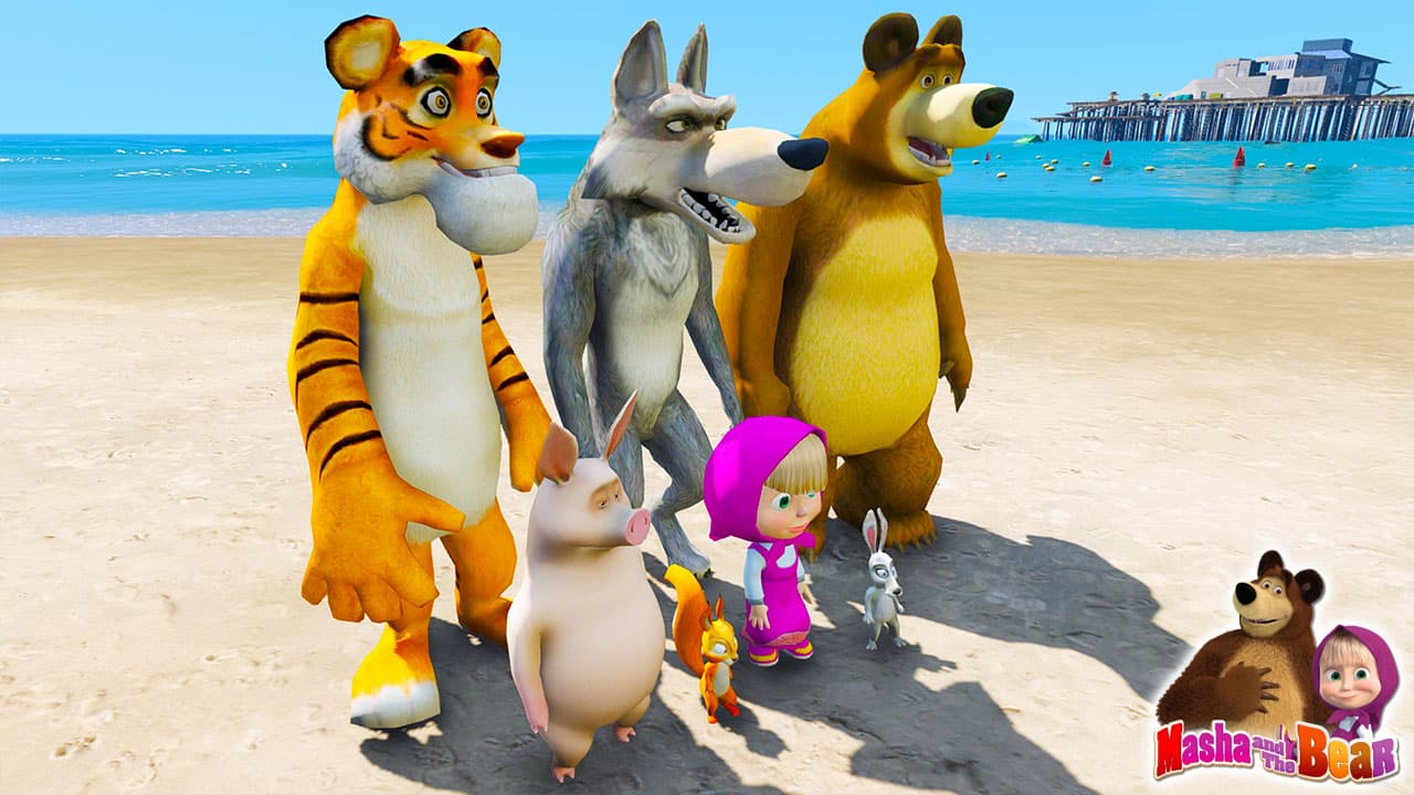 GTA 5 Mods Masha and the Bear FULL PACK
