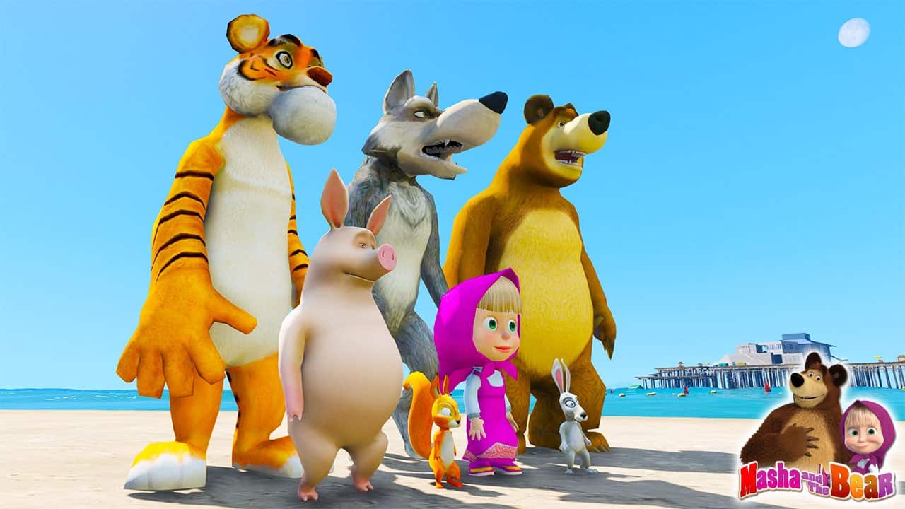 GTA 5 Mods Masha and the Bear FULL PACK