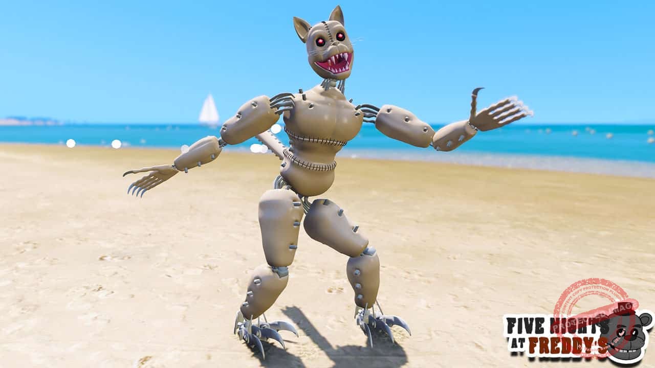GTA 5 Mods FNAF Monster Cat