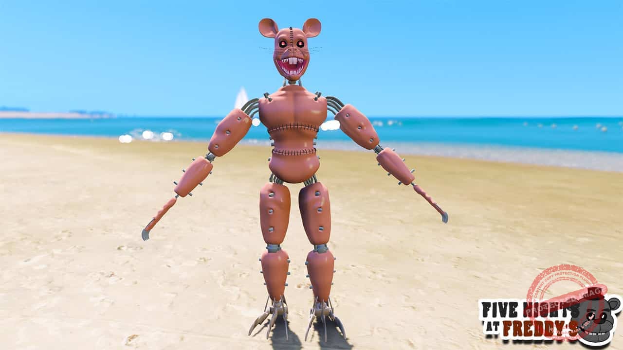GTA 5 Mods FNAF Monster Rat