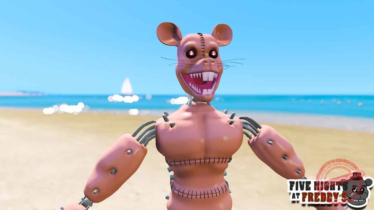 GTA 5 Mods FNAF Monster Rat