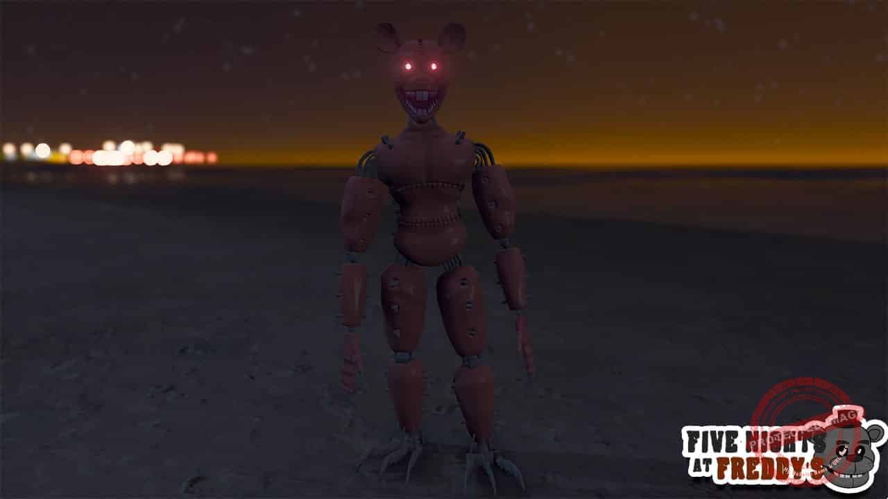 GTA 5 Mods FNAF Monster Rat