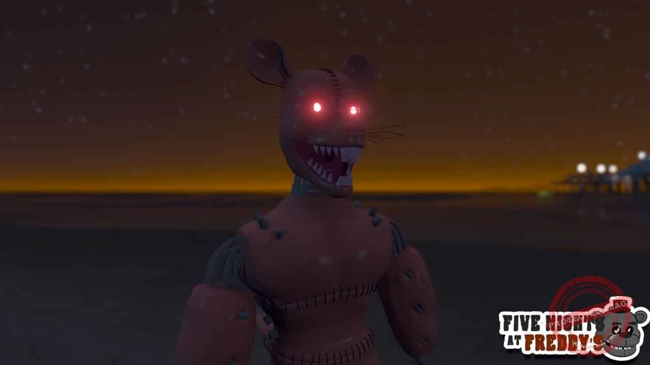 GTA 5 Mods FNAF Monster Rat