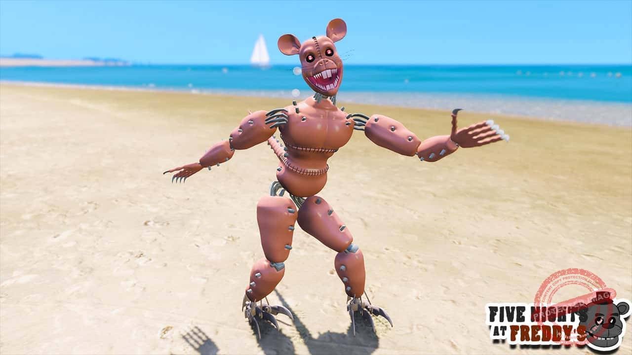 GTA 5 Mods FNAF Monster Rat