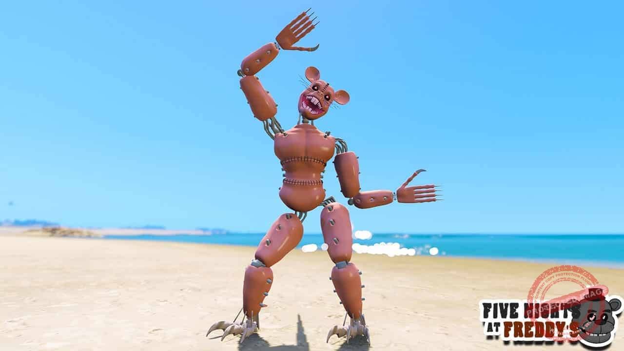 GTA 5 Mods FNAF Monster Rat