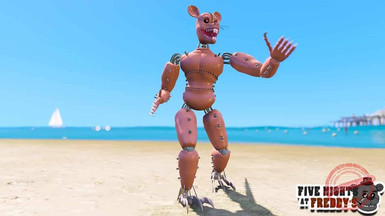 GTA 5 Mods FNAF Monster Rat