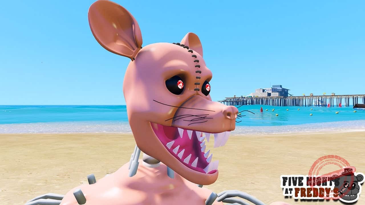 GTA 5 Mods FNAF Monster Rat