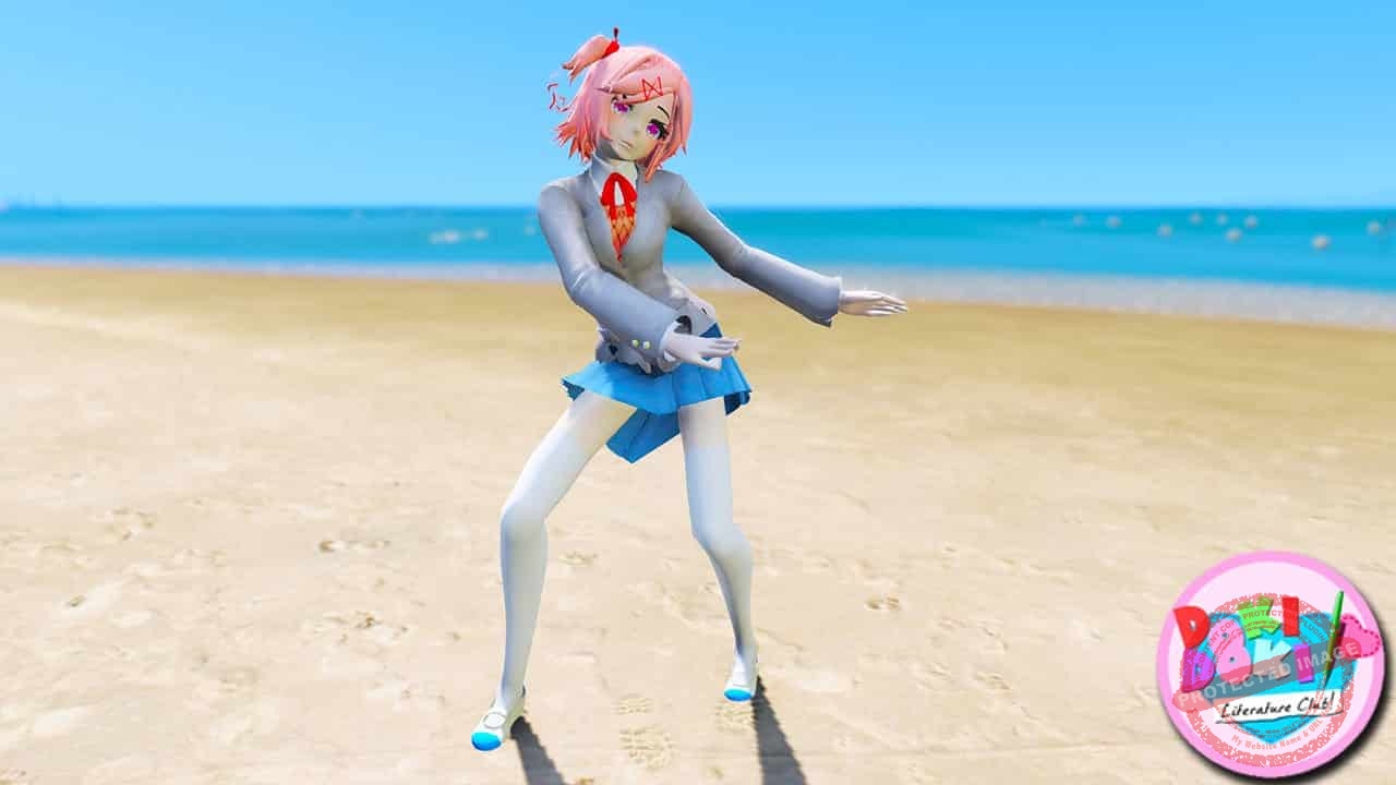 GTA 5 Mods Natsuki in Doki Doki Literature Club