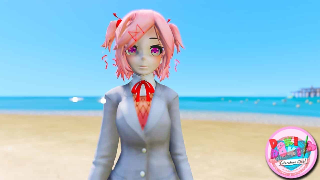 GTA 5 Mods Natsuki in Doki Doki Literature Club