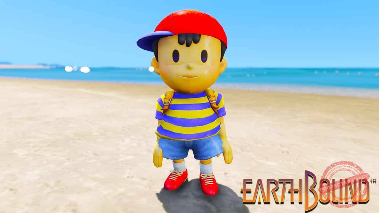 GTA 5 Mods NESS in Earthbound