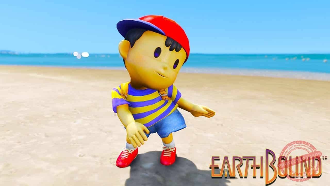 GTA 5 Mods NESS in Earthbound