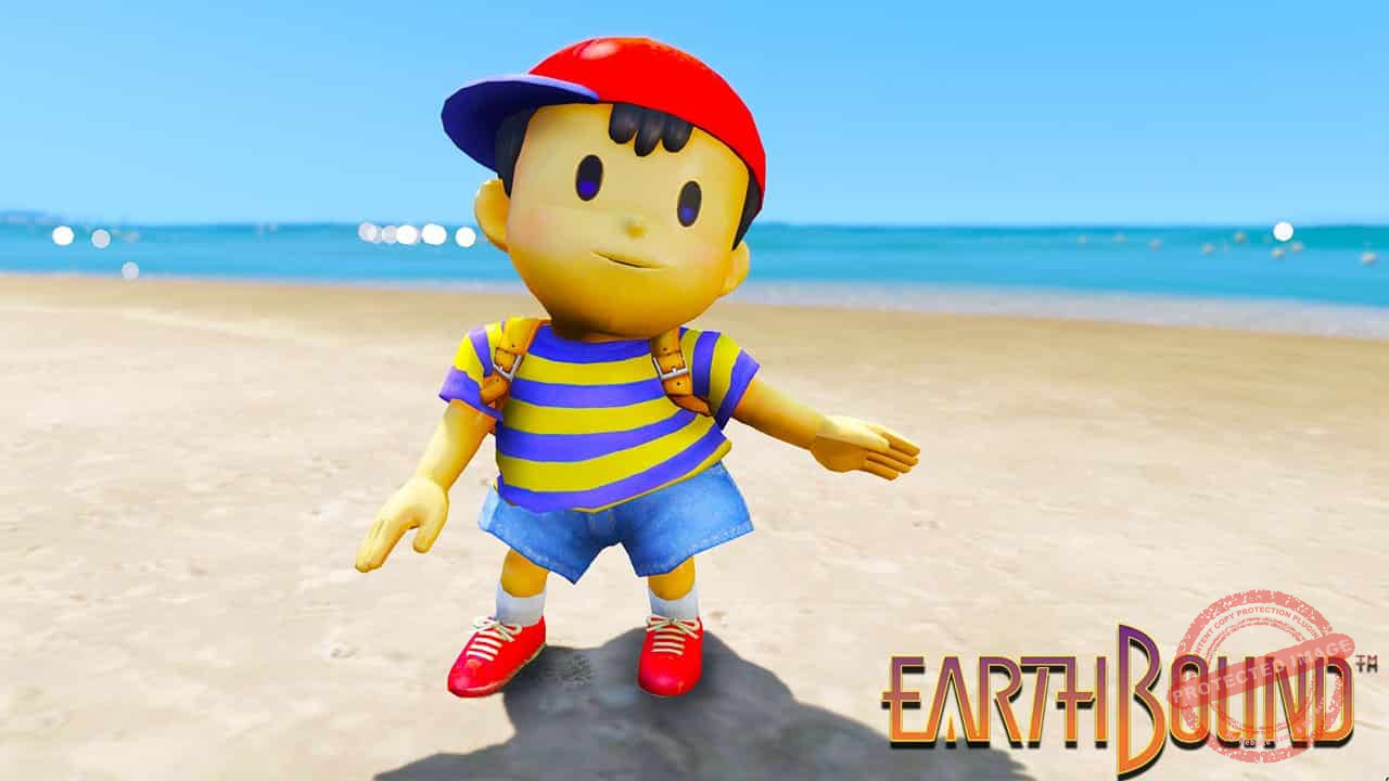 GTA 5 Mods NESS in Earthbound