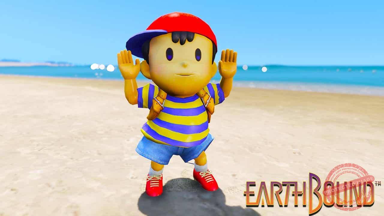 GTA 5 Mods NESS in Earthbound