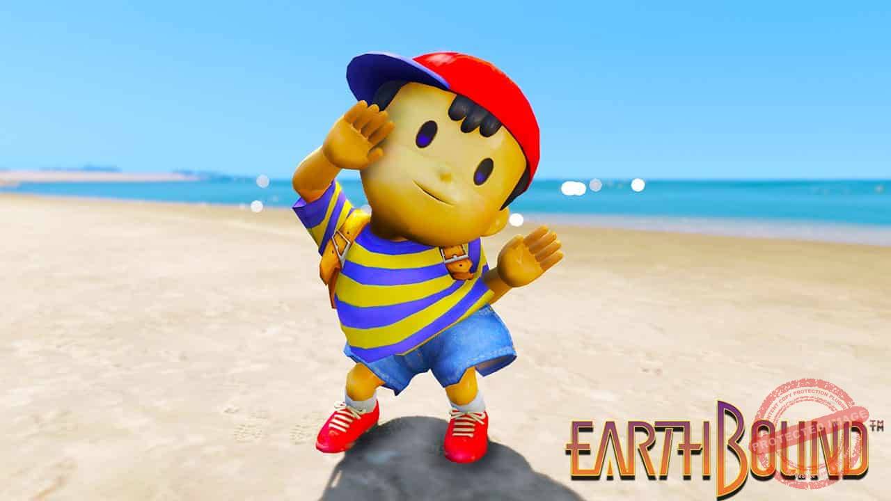 GTA 5 Mods NESS in Earthbound
