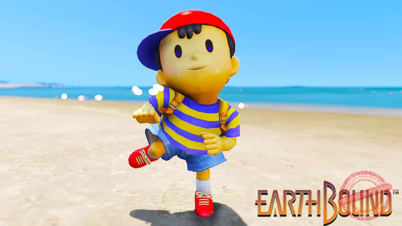 GTA 5 Mods NESS in Earthbound