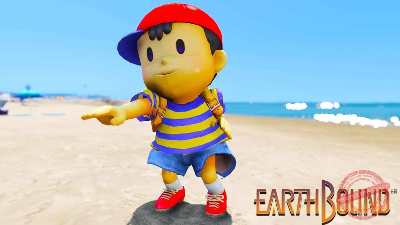 GTA 5 Mods NESS in Earthbound