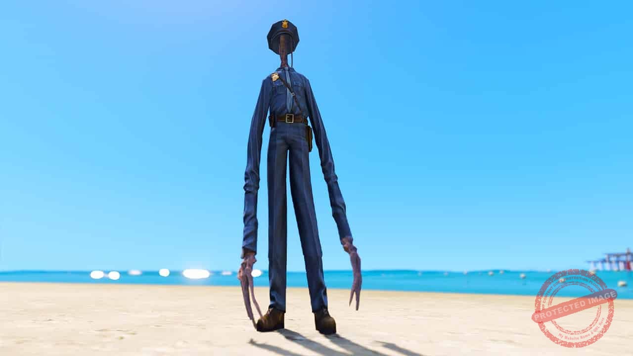 GTA 5 Mods Officer Siren Head