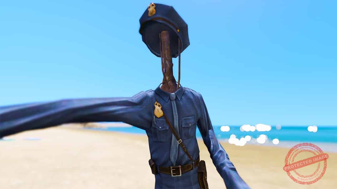 GTA 5 Mods Officer Siren Head
