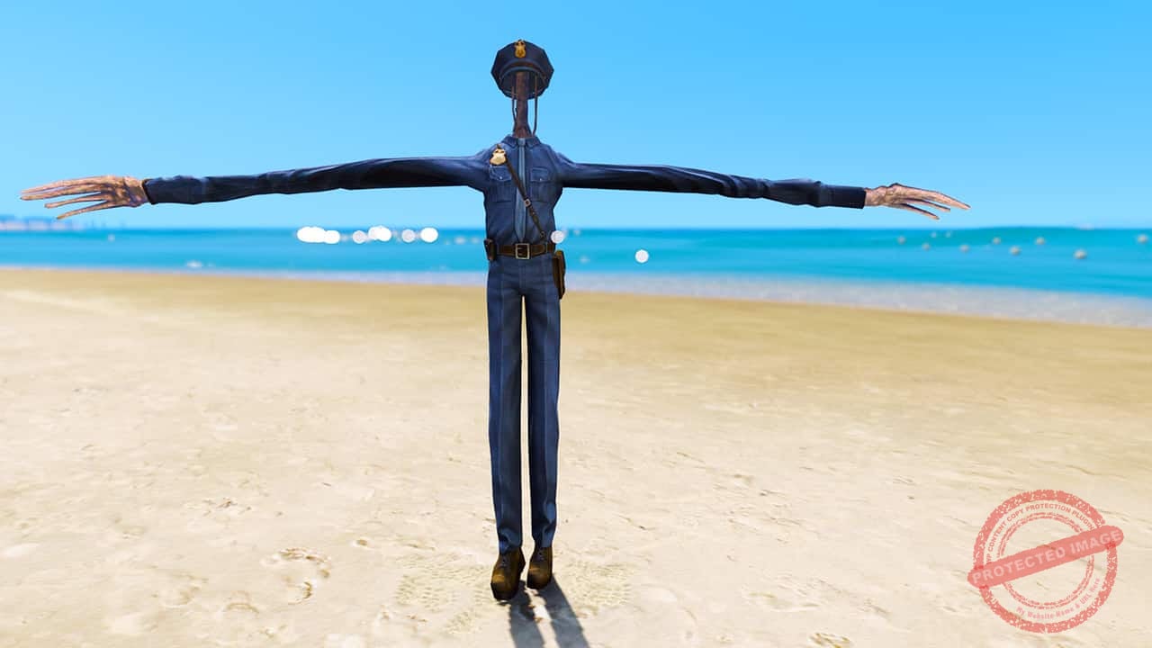 GTA 5 Mods Officer Siren Head