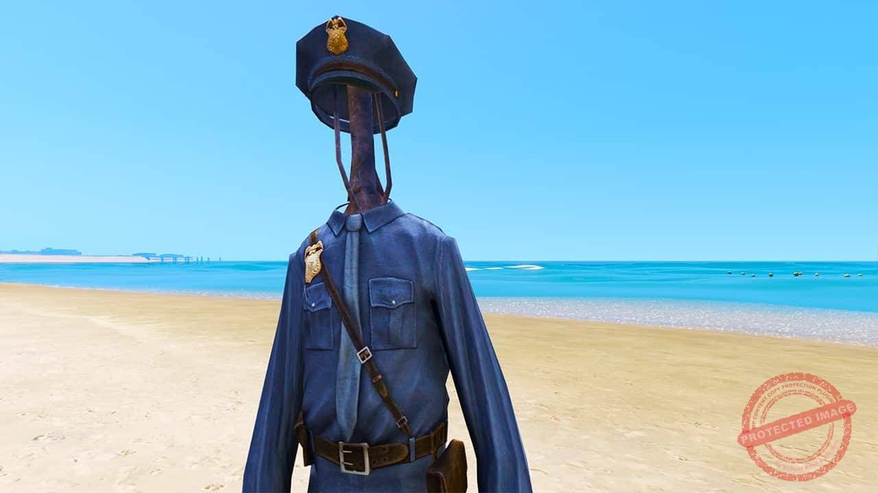 GTA 5 Mods Officer Siren Head