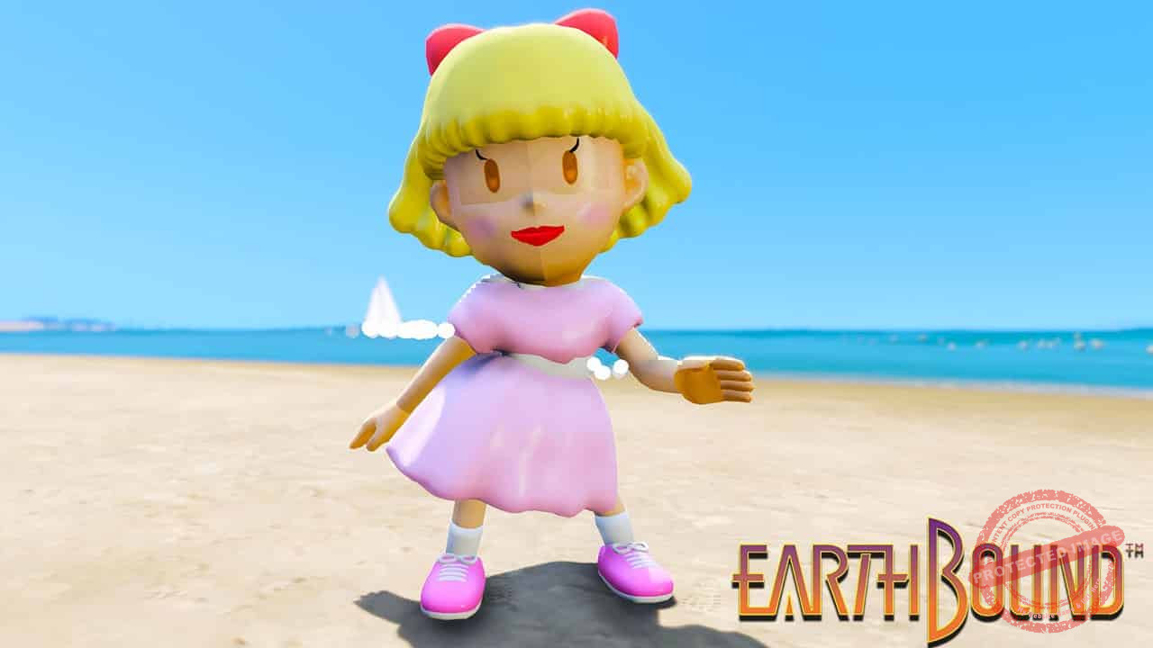 GTA 5 Mods Paula in Earthbound