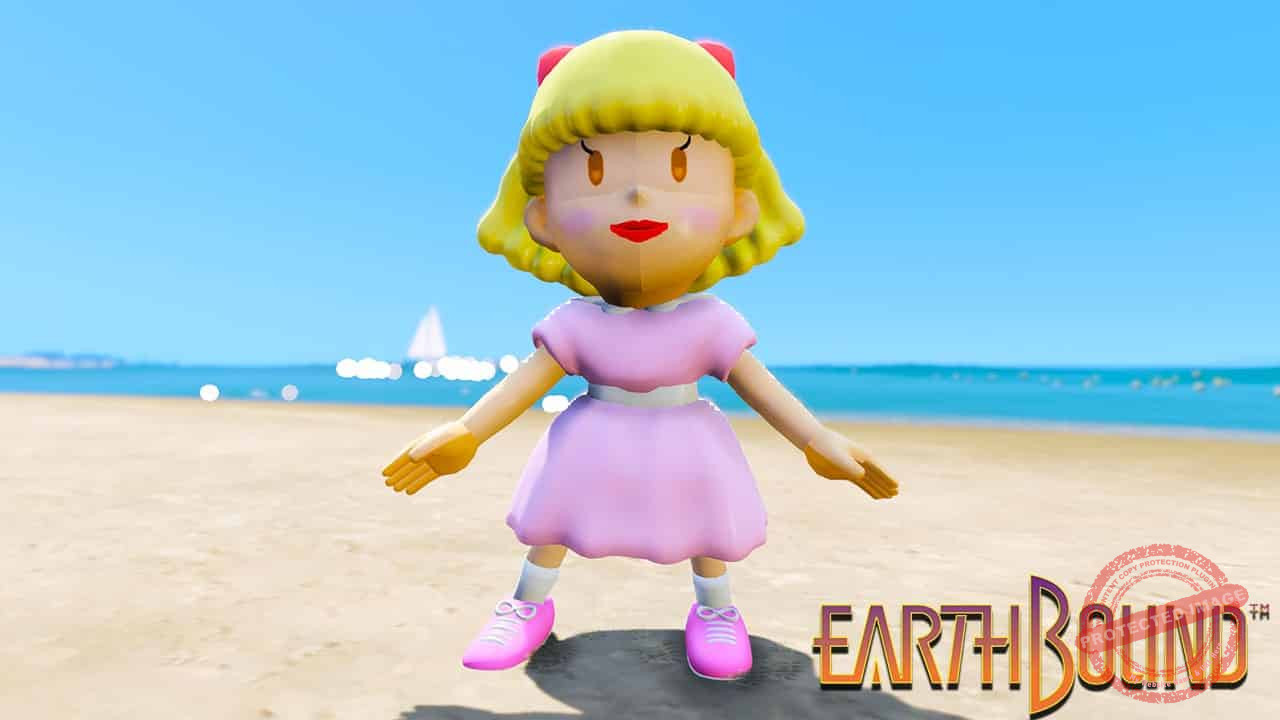 GTA 5 Mods Paula in Earthbound