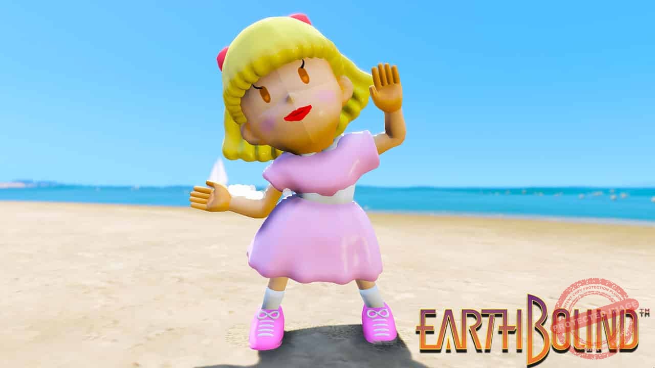 GTA 5 Mods Paula in Earthbound
