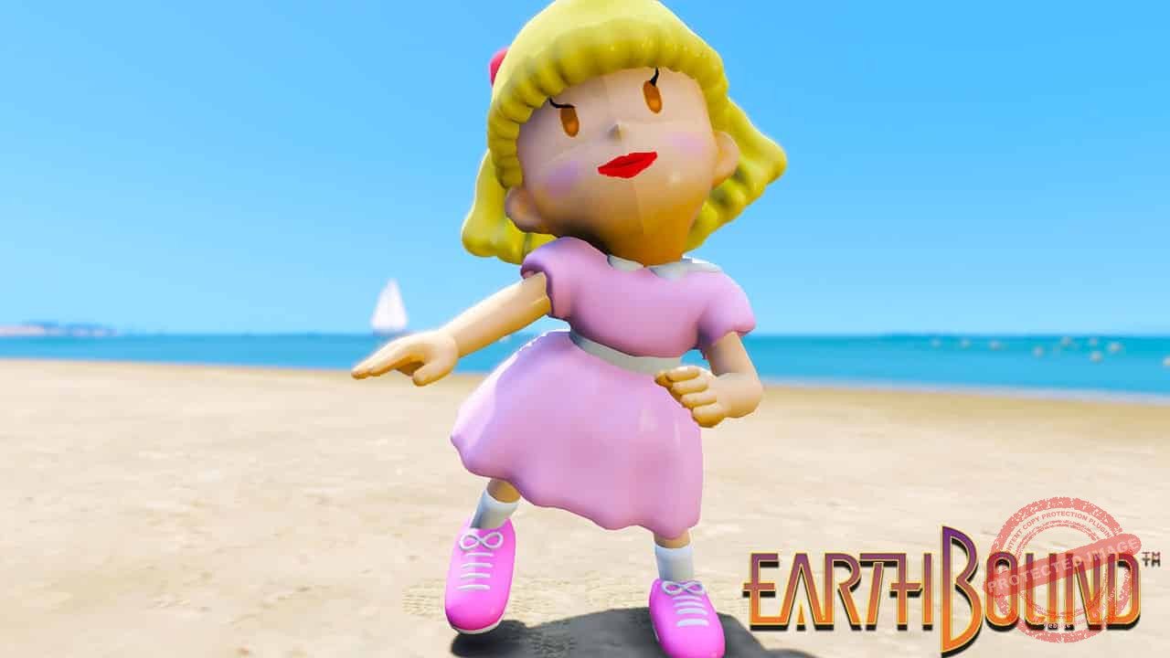 GTA 5 Mods Paula in Earthbound