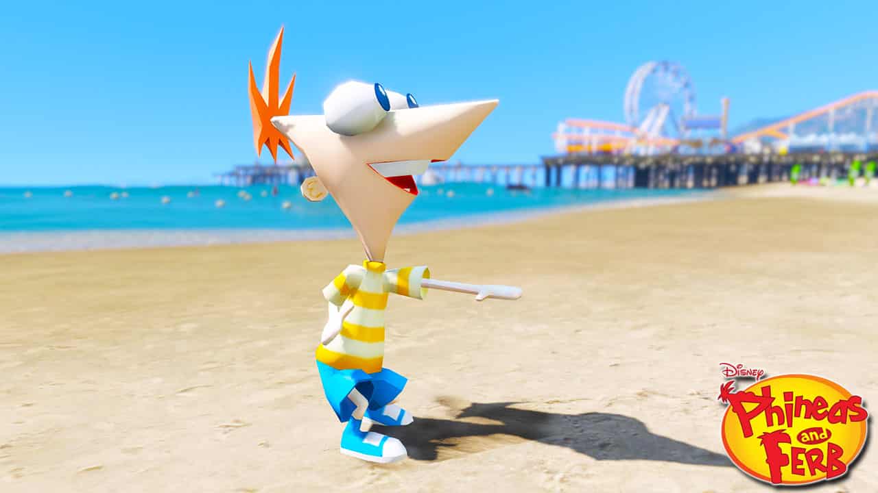 GTA 5 Mods Phineas in Phineas and Ferb