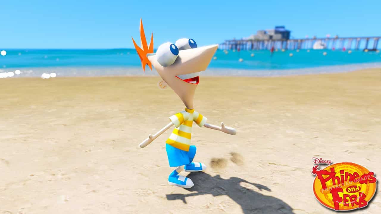 GTA 5 Mods Phineas in Phineas and Ferb