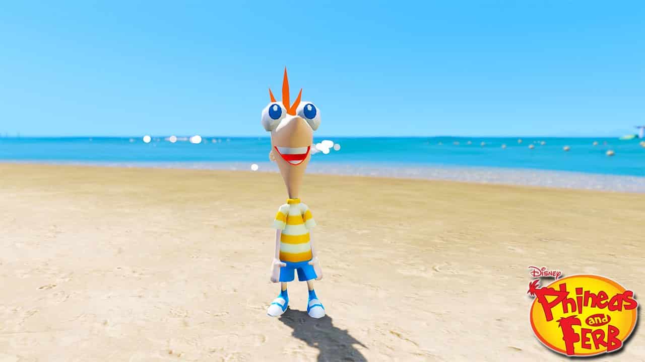 GTA 5 Mods Phineas in Phineas and Ferb