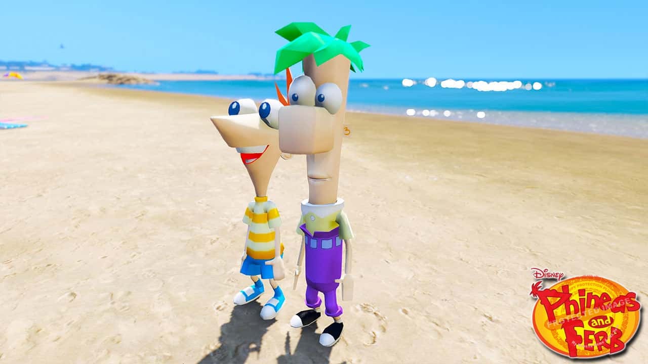 GTA 5 Mods Phineas and Ferb