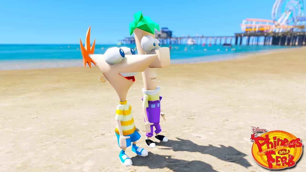 GTA 5 Mods Phineas and Ferb