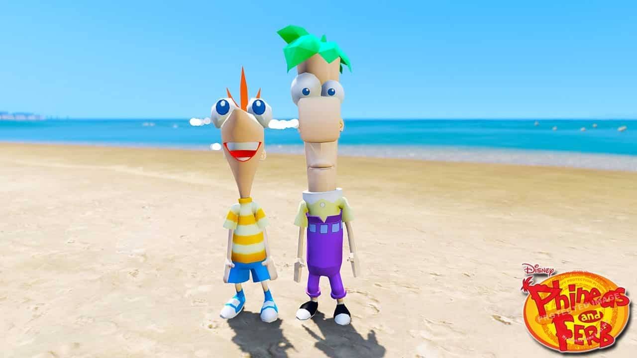 GTA 5 Mods Phineas and Ferb