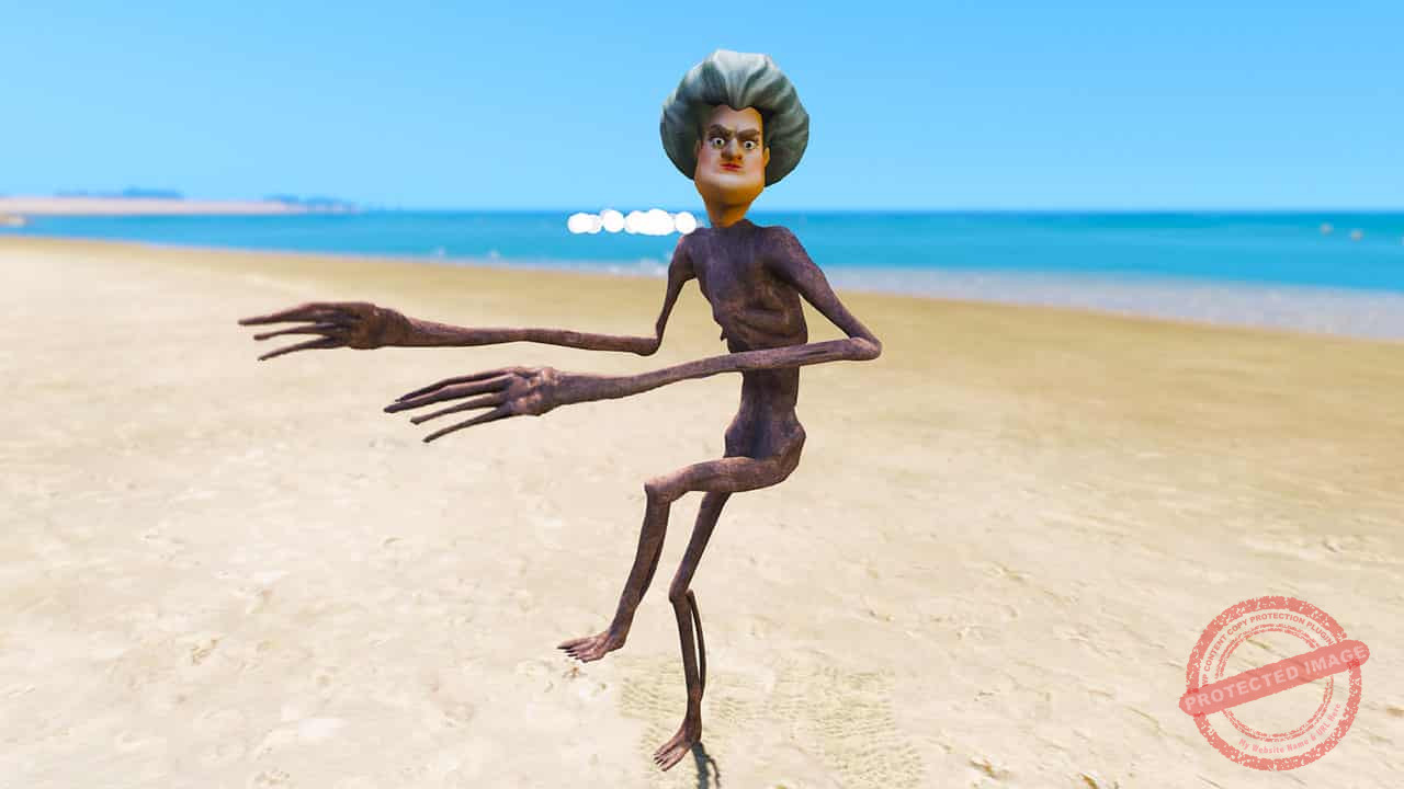 GTA 5 Mods Scary Teacher Head