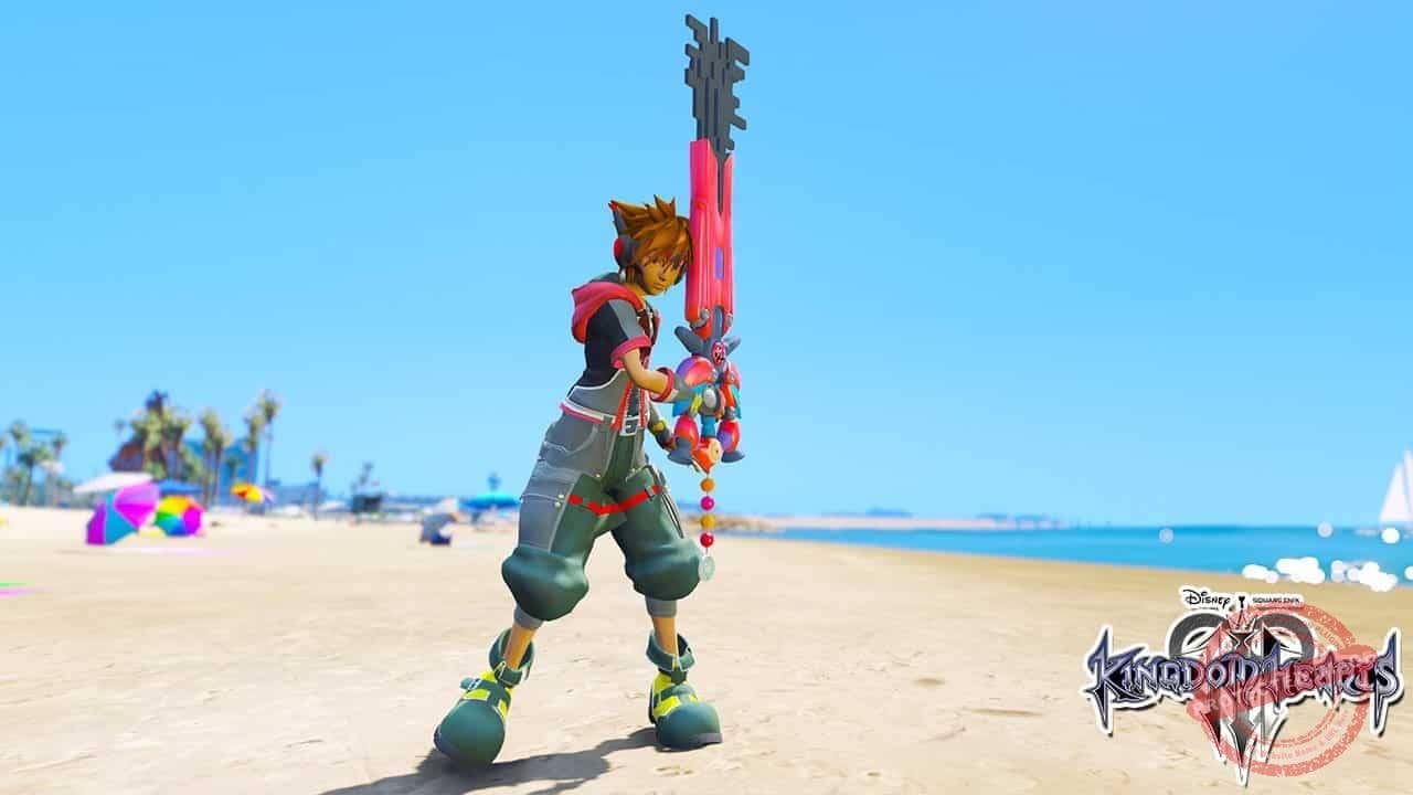 GTA 5 Mods SORA in Kingdom Hearts