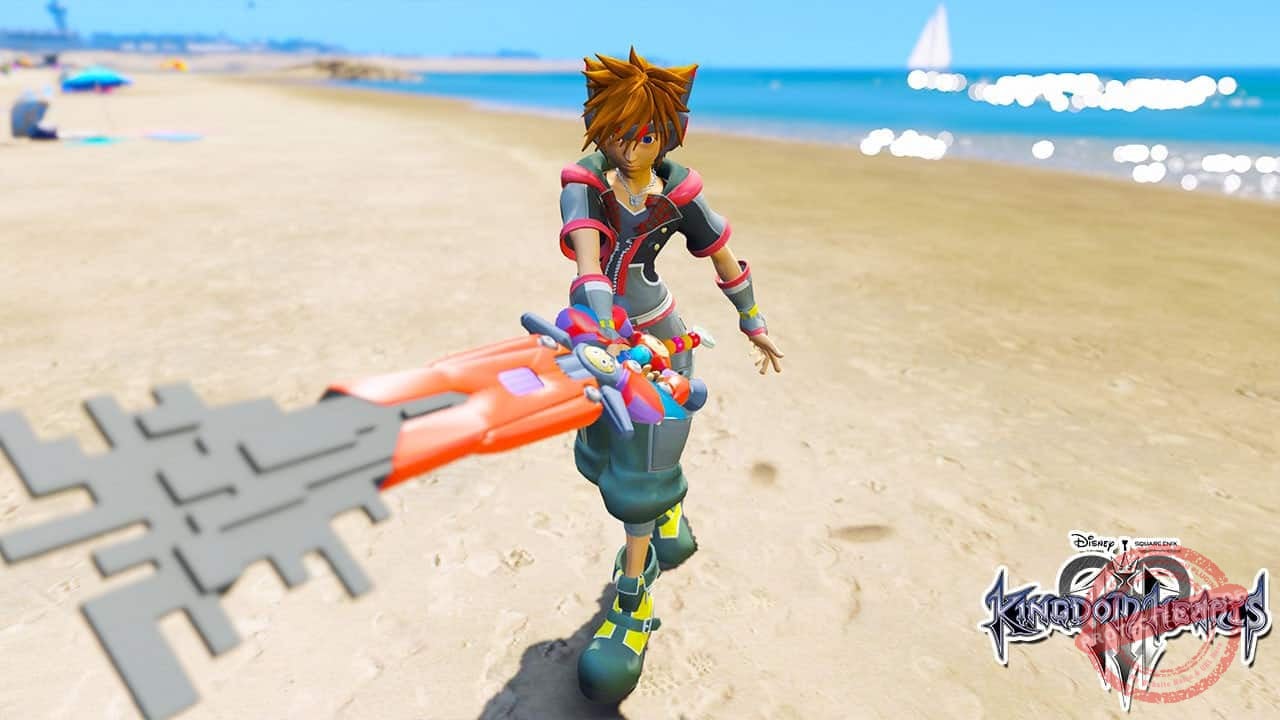 GTA 5 Mods SORA in Kingdom Hearts