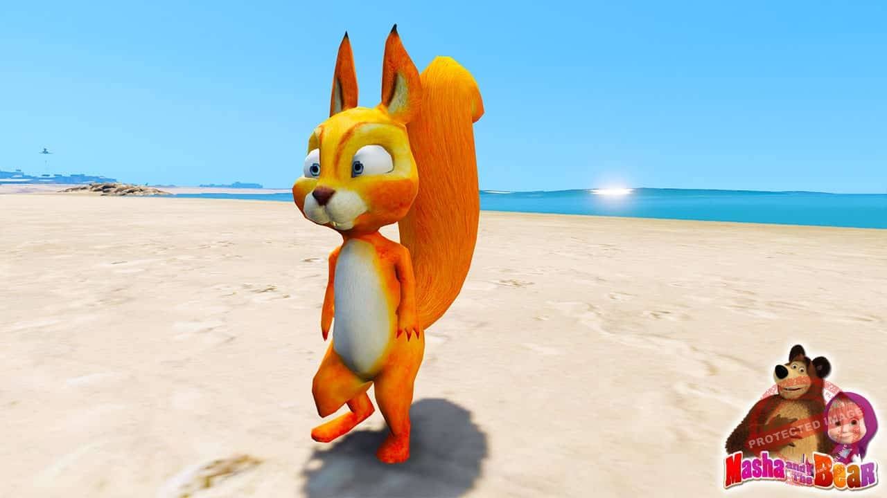 GTA 5 Mods Squirrell in Masha and the Bear