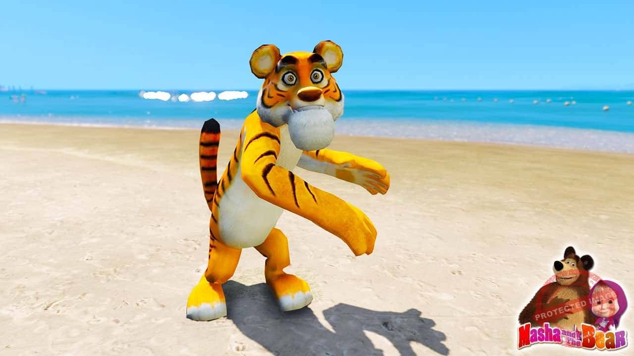 GTA 5 Mods Tiger in Masha and the Bear