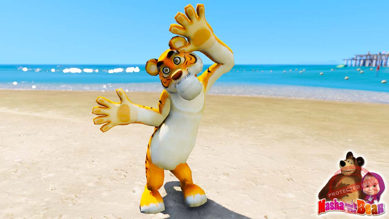 GTA 5 Mods Tiger in Masha and the Bear