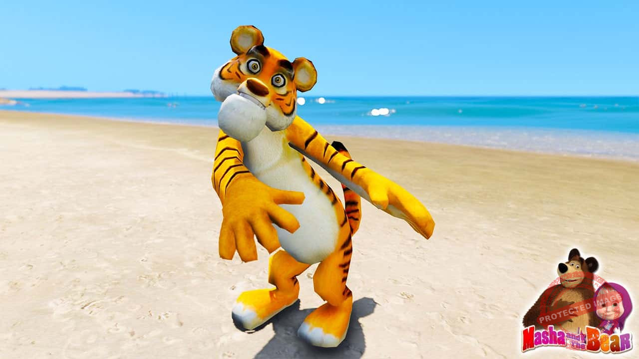 GTA 5 Mods Tiger in Masha and the Bear