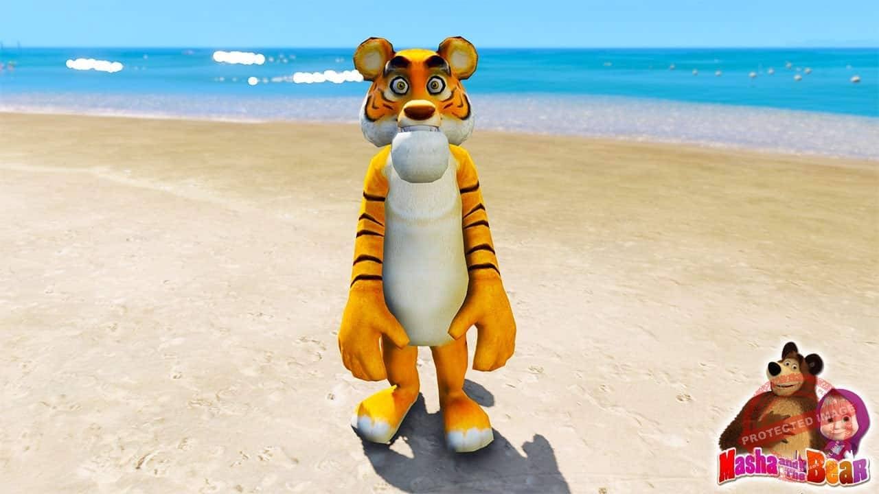 GTA 5 Mods Tiger in Masha and the Bear