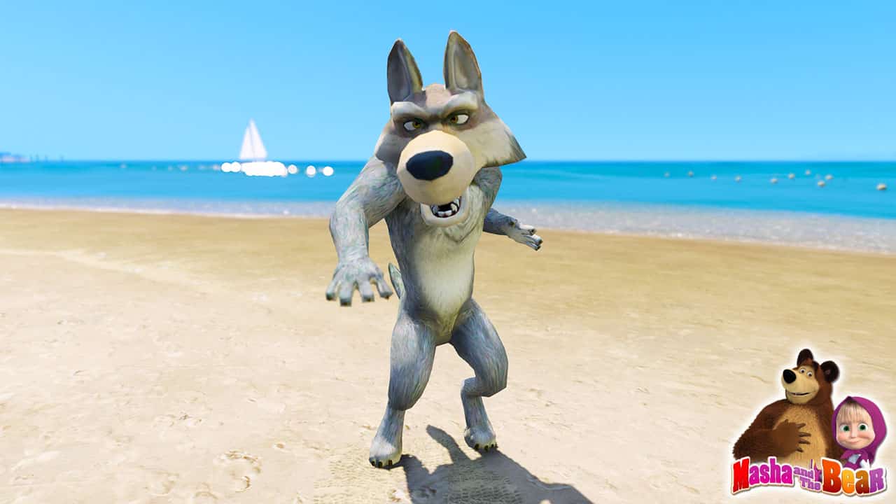 GTA 5 Mods Wolf in Masha and the Bear