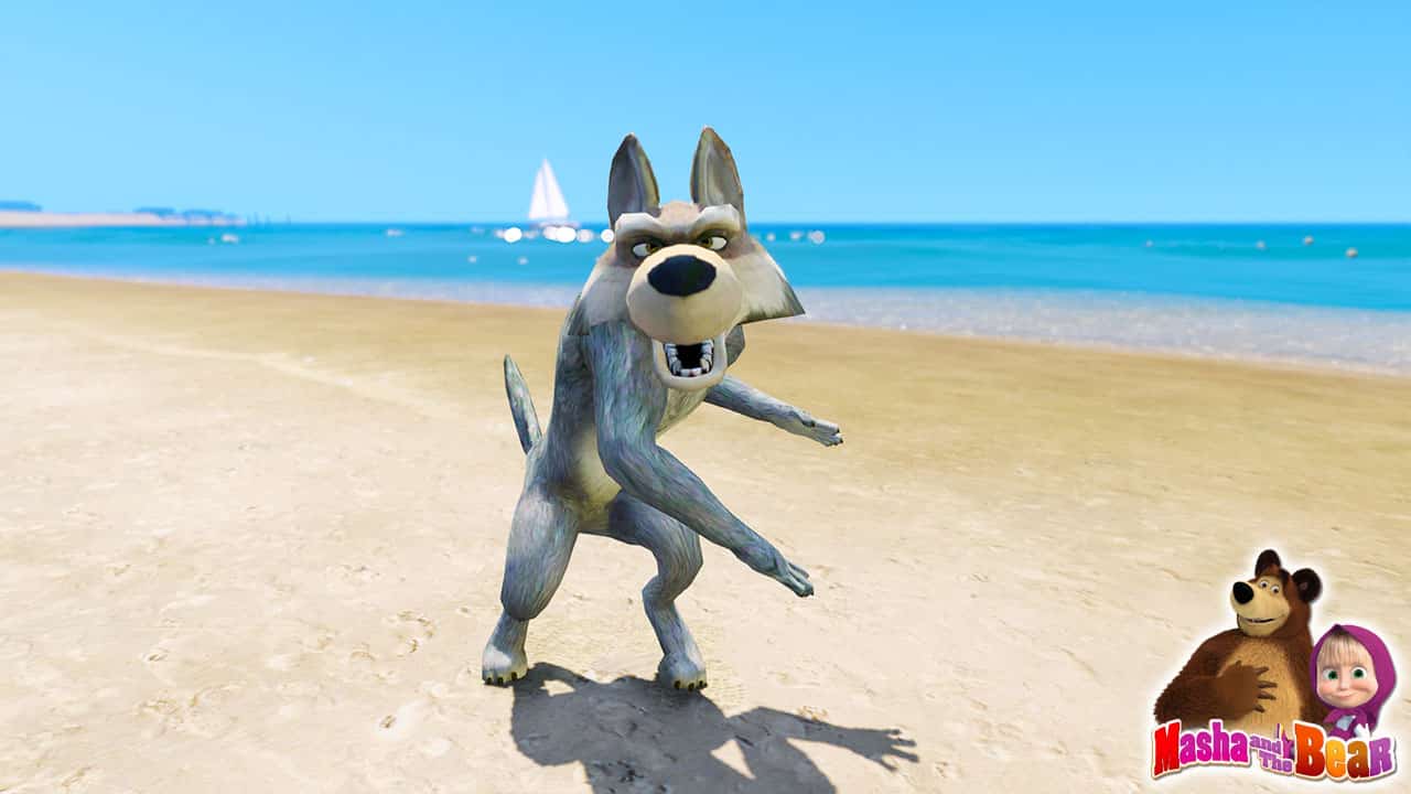 GTA 5 Mods Wolf in Masha and the Bear