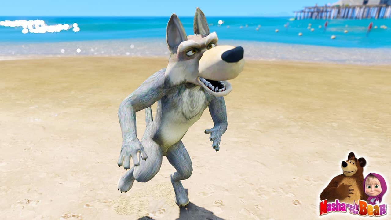 GTA 5 Mods Wolf in Masha and the Bear
