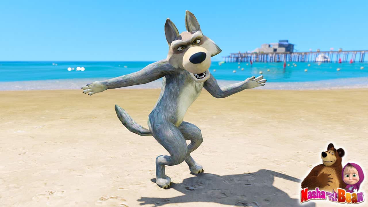 GTA 5 Mods Wolf in Masha and the Bear