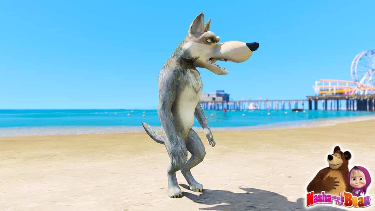 GTA 5 Mods Wolf in Masha and the Bear