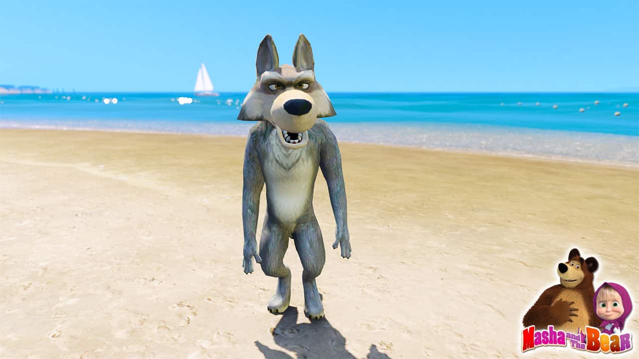GTA 5 Mods Wolf in Masha and the Bear