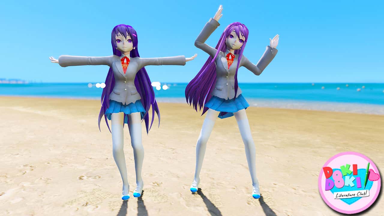GTA 5 Mods Yuri in Doki Doki Literature Club